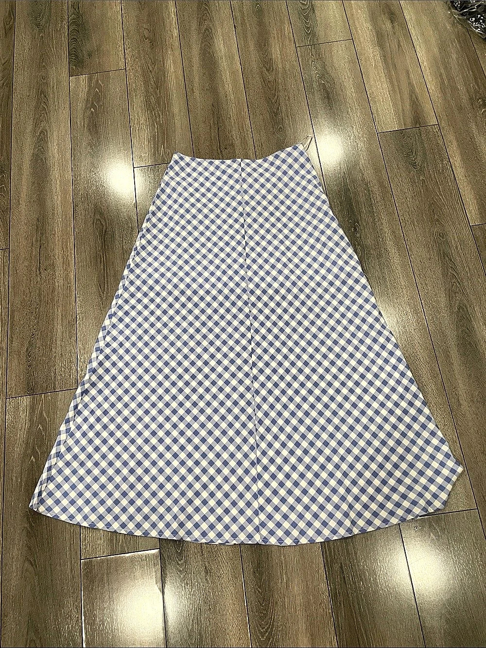 Things Between Gingham Mini Dress in Blue & White Size XS